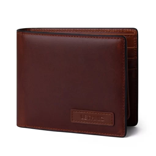 4CP05CJ PI - Personality Three-Fold Men's Wallet - Leather Pull Up