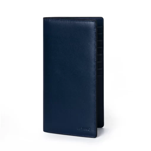 4CO01CJ Personalized Meron L Long Wallet - Lethnic - Navy Blue